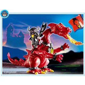 Playmobil Knights 3327 - Dragon rouge et chevalier pas cher