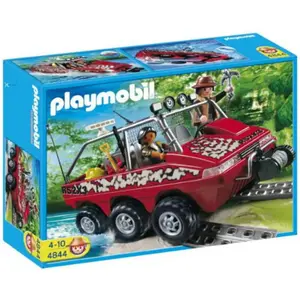 Playmobil Wild Life 4844 - Véhicule Amphibie Avec Explorateurs pas cher