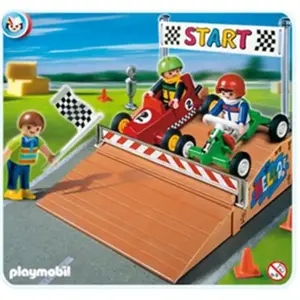 Playmobil - 4141 - CompactSet Pilotes et karts pas cher