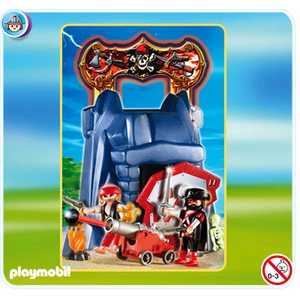 Playmobil Pirates 4776 - Rocher Des Pirates Transportable pas cher