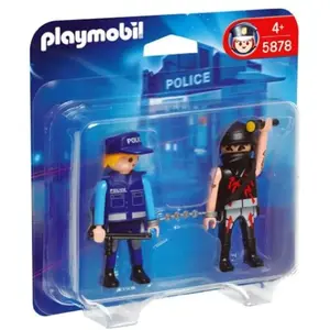 Playmobil City Action 5878 - Policier Et Voleur pas cher