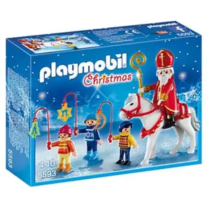 Playmobil Christmas 5593 Saint Nicolas avec enfants pas cher