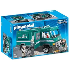 Playmobil City Action 5566 - Convoyeurs De Fonds Avec Véhicule Blindé pas cher