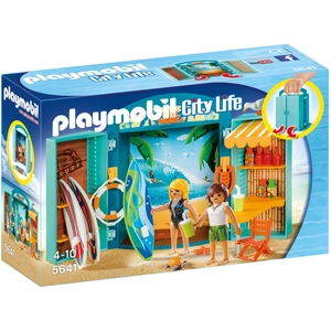 PLAYMOBIL - City Life - Coffre Boutique de Surf - Modèle Coffre - Accessoires inclus pas cher