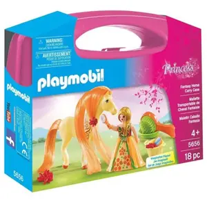 Playmobil Princess 5656 Valisette Princesse et cheval à coiffer pas cher