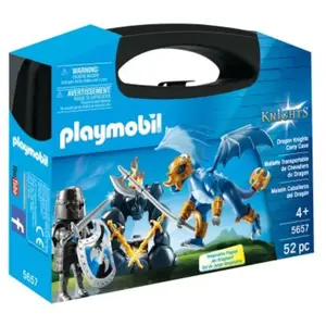 PLAYMOBIL - Valisette Chevaliers du Dragon - 52 pièces - Garçon - A partir de 4 ans pas cher
