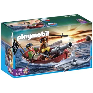 Playmobil 5137 - Barque Des Pirates Avec Requin-Marteau pas cher