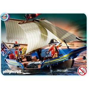 Playmobil 5140 - Navire Des Soldats Britanniques pas cher