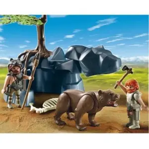 Playmobil 5103 - Hommes Préhistoriques Avec Ours pas cher