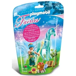 Playmobil 5441 Fairies - Fée Guérisseuse Avec Licorne Bleuet 0114 pas cher