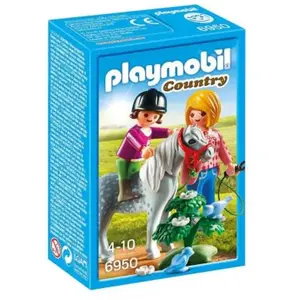 Comparateur de prix : Playmobil Country 6950 Cavalière avec soigneur et poney