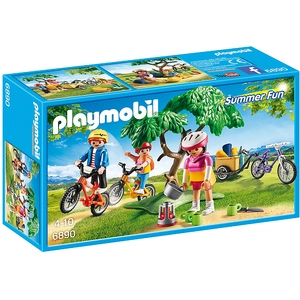 Playmobil Summer Fun 6890 Cyclistes avec vélos et remorque pas cher