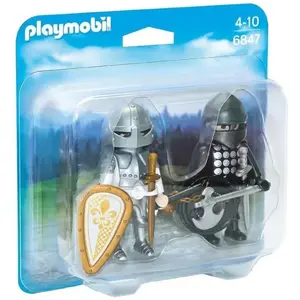 Playmobil 6847 - Chevalier Noir Et Chevalier Argent