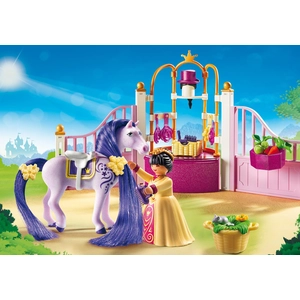 Playmobil Playmobil Princess 6855 - Ecurie Avec Cheval À Coiffer Et Princesse pas cher