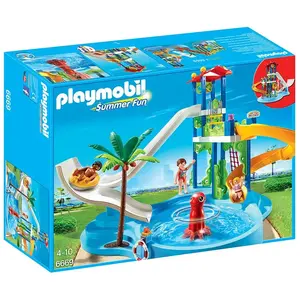Playmobil Playmobil 6669 Parc Aquatique Avec Toboggans Géants pas cher