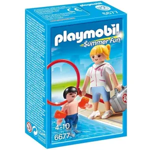 Comparateur de prix : Playmobil Summer Fun 6677 Maître nageuse avec enfant