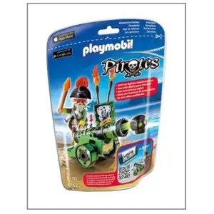 Playmobil Pirates 6162 Capitaine pirate avec canon vert pas cher