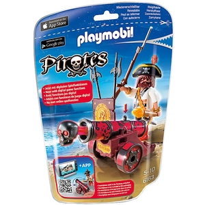 Comparateur de prix : Playmobil Pirates 6163 Pirate avec canon rouge