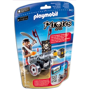 Playmobil Pirates 6165 Flibustier avec canon noir pas cher