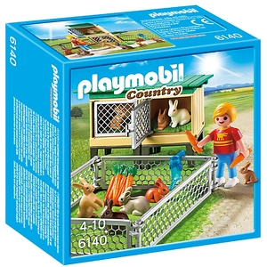 Playmobil Country 6140 Enfant avec enclos à lapins et clapier pas cher