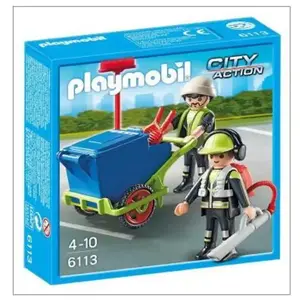 Playmobil City Action 6113 Equipe d'entretien de voirie pas cher