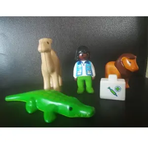 Playmobil 123 6744 - Vétérinaire Et Animaux Sauvages pas cher