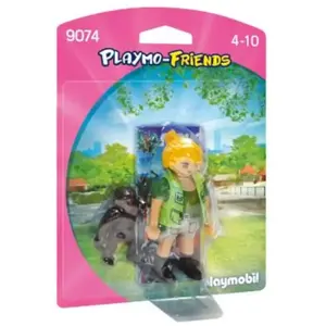 Playmobil Playmo-Friends 9074 Soigneuse avec bébé gorille pas cher