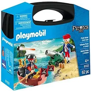 PLAYMOBIL 9102 - Pirates - Valisette Pirate et Soldat pas cher