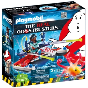 Playmobil The real Ghostbusters  9387 Zeddemore avec scooter des mers pas cher