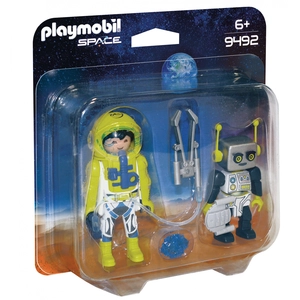 Playmobil Space Mission sur Mars 9492 Duo Spationaute et robot pas cher