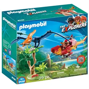 Playmobil Playmobil The Explorers 9430 - Hélicoptère Et Ptéranodon pas cher