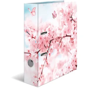 HERMA Classeur A4 fleurs de cerisier - 7 cm de large - Pour enfants - Avec motif végétal - Classeur coloré avec impression intérieure - Pour garçons et filles pas cher