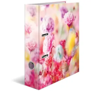 HERMA 19559 CLASSEUR A4 FLEURS PRINTANIÈRES 7 CM DE LARGE CARTON SOLID pas cher