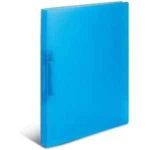 HERMA Classeurs á 2 anneaux A4 Translucide Bleu, dos de 25 mm, Classeur souple en plastique, Avec compresseur pas cher