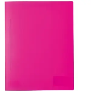 HERMA 19712 Classeur à anneaux A4 translucide rose fluo fin 2 anneaux en plastique solide 25 mm de large transparent pour l'école et le bureau Classeur à anneaux pour enfants, garçons et filles pas cher
