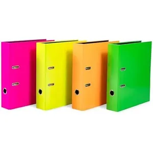 HERMA Lot de 10 classeurs A4 fluo de 7 cm de large, pour enfants, couleur unie, couleur fluo vive, pour garçons et filles pas cher