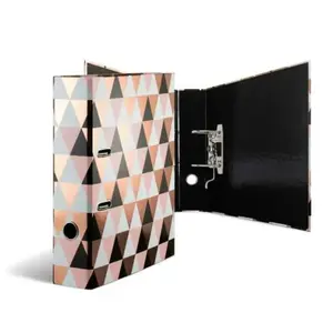 herma herma classeur à motif "abstrait", a4, motif à losange noir noir Noir 201761 pas cher
