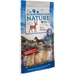 45g Scandinavian Nature bâtonnets à mâcher, 3 pièces cerf snacks pour chiens pas cher