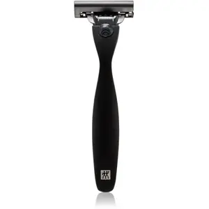 ZWILLING Rasoir (Rasage optimal, Design primé, Système de lame Gillette Mach3, Hypoallergénique, avec lame et capuchon de protection) Premium Noir pas cher