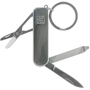 ZWILLING Manucure, pédicure, outil multifonction (porte-clés avec ciseaux à ongles, coupe-ongles et lime à ongles) Argenté 60 mm