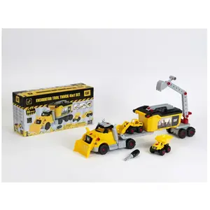 Theo Klein Camion à monter 4 en 1 Caterpillar - 3252 pas cher