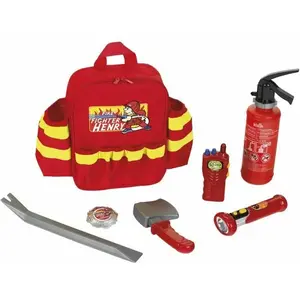 Sac à dos de pompier avec 6 accessoires dont 1 lampe torche avec fonct... pas cher