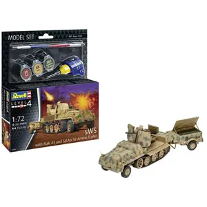 1:72 Revell 63293 sWS mit Flak-Aufbau als Sfl. mit 3,7cm Flak 43 - Model Set Plastic Modelbouwpakket pas cher