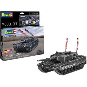 Revell Modelbouwpakket Militaire voertuigen - 63368 Leopard 2A4 - 40th Anniversary - Special Decoration - Duitse Tank - Model Set Plastic - 1:35 - Modelbouw pas cher