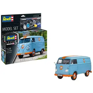 1:24 Revell 67726 Volkswagen T1 Panel Bus "Gulf" - Model Set Plastic Modelbouwpakket pas cher