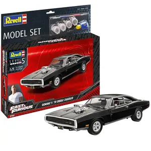 Maquette de voiture de course - REVELL - Dodge Charger 1970 - Blanc - ...