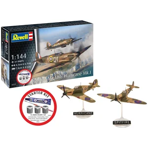 Revell Modelbouwpakket Vliegtuigen - 73771 Spitfire Mk.1a - Hurricane ... pas cher