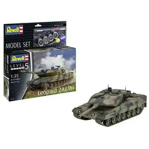 1:35 Revell 63342 Tank Leopard 2 A6M+ - Model Set Plastic Modelbouwpak... pas cher