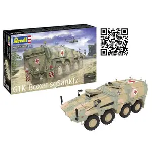 Revell Modelbouwpakket Militaire voertuigen - 03362 GTK Boxer sgSanKfz - Militair Medisch Transportvoertuig Ambulance Plastic - 1:72 - Modelbouw
