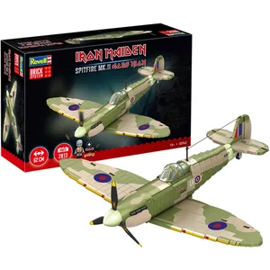Revell Constructiespeelgoed - 00962 Brick System - Iron Maiden - Supermarine Spitfire Mk.II s High met Uitgewerkt Cockpit Bouwstenen set - 1:18 pas cher
